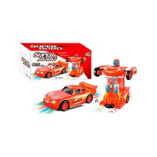 Carro Vermelho Super Robô Transformável TK-1591 - Toy King