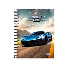 Caderno Universitario Capa Dura 15x1 240F Met Drive Line - Cardesil