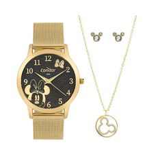 Kit Relógio Condor Feminino Dourado CO2035NGI/K4P