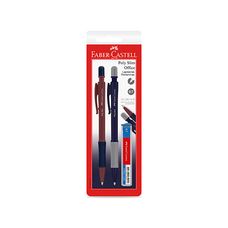 Lapiseira Poly Slim Offie 0.7mm Azul/Roxo com Grafite - Faber-Castell