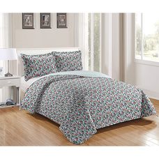 Kit Colcha Casal Chic Jasmine Sortimento 20 (1 Colcha + 2 Porta-Travesseiro) - Rozac