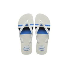 Chinelo Havaianas Top Basic Branco/Azul - Tamanho 39/40