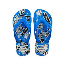 Chinelo Havaianas Kids Top Athletic Branco/Azul - Tamanho 27/28