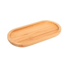 Bandeja Oval De Bambu Decorativa Multiuso Fratelli