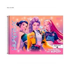 Caderno Espiral Cartografia Capa Dura Guerreiras do K-Pop 80 Folhas - Tilibra - Capas Sortidas