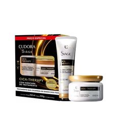 Kit Shampoo 250ml+ Máscara 250g Eudora Siàge Cica-Therapy