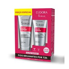 Kit Shampoo 250ml + Condicionador 125ml Eudora Siàge Glow Expert