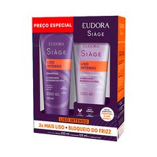 Kit Shampoo 250ml + Condicionador 125ml Eudora Siàge Liso Intenso