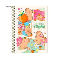 Caderno Espiral Capa Dura 1/4 Capyclub 80 Folhas - Tilibra - Capas Sortidas