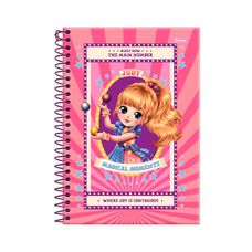 Caderno Espiral 1/4 Capa Dura Judy 80 Folhas - Foroni - Capas Sortidas