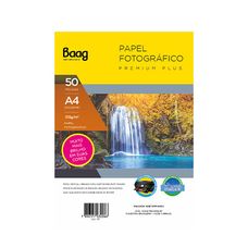 Papel A4 Fotográfico 135g com 50 Folhas - Baag
