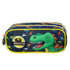 Estojo Duplo Escolar Petit Dinossauro Brutus On My Way! - Xeryus