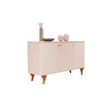 Buffet Arumã 3 Portas – Off White/Nature