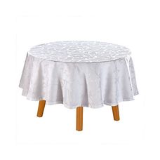 Toalha de Mesa 160cm Jacquard Requinte TJ-6205 Branco - Dohler