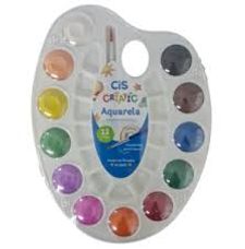 Aquarela Cis Criatic Estojo com 12 Cores