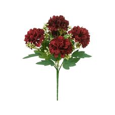 Bouquet Mum X5 Marsala 30cm - Flor Arte