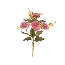 Bouquet Crisantemo X5 Rosa Outono 30cm - Florarte