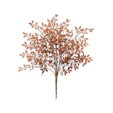Folha Mini Folhas com Print Plástico X16 Marrom Outono 54cm - Florarte