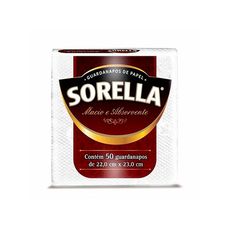 Guardanapo de Papel Folha Simples Sorella 22x23cm com 50 Folhas
