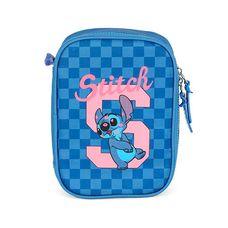 Estojo Escolar Stitch Azul - Luxcel