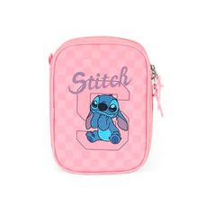Estojo Escolar Stitch Rosa - Luxcel