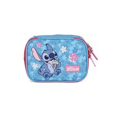 Estojo Ecolar Stitch Pink - Luxcel
