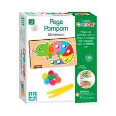 Jogo Educatico Madeira Crescer Pega Pom Pom - Nig Brinquedos