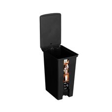 Lixeira com Pedal Fly 40 Litros Preta 4401 - Paramount