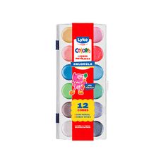 Aquarela Metálica 12 Cores + Pincel - Lyke
