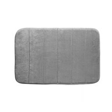 Tapete de Poliéster com Antiderrapante para Banheiro Cinza 60x40cm - Lyor