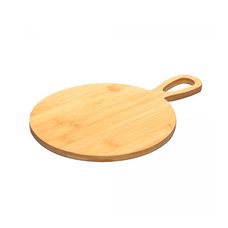 Tábua Redonda para Servir com Cabo 28cm x 20cm x 1cm Bambu - Lyor
