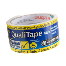 Fita Adesiva Qualitape Transparente 48mmx40m - Adelbras