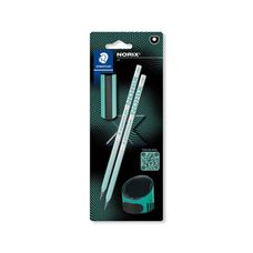 Conjunto 2 Lápis + 1 Apontador + 1 Borracha Norix - Staedtler