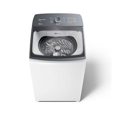 Máquina de Lavar Branca 14kg Brastemp com Smart Sensor e Reduzir Tempo BWJ14AB 110V