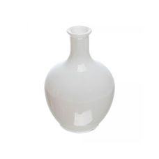 Vaso vidro Dalia Branco 11cmx7,5Cm