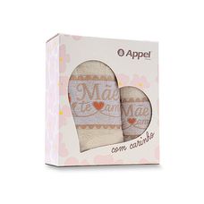 Jogo de Toalhas 2 Peças Dia Das Mães Perola Rosas - Appel
