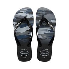 Sandália Havaianas Top Camuflado Preto/Preto/Branco 39/40