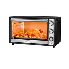 Forno Elétrico 60L Family Grill Inox Mondial Preto/Inox 1800W FRN-60-BI 127V