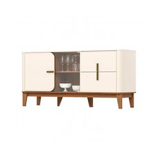 Buffet Rael Off White/Nature - Móveis Henn