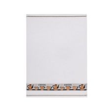Pano de Copa 50x70cm Jacquard Xicara Branco -Marcotex