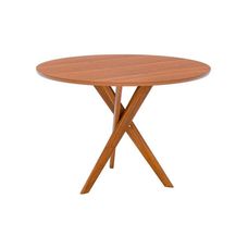 Mesa Cacau 1,09 S/Vidro Redonda Madeira/Cinamomo - Cimol Moveis