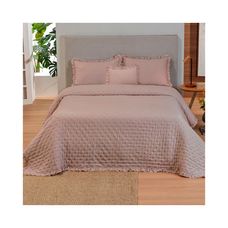 Kit Cama Casal Charme Class 220x240 - Rosa Vita