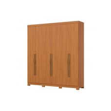 Guarda Roupa Casal Dominic 6 Portas 2 Gavetas Cinamomo - Móveis Henn