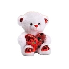 Pelúcia Urso com Coração Love de Lantejoulas 0432 - Bee Toys
