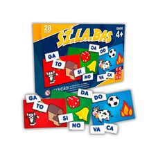 Jogo Educativo Sílabas 28 Peças - Pais & Filhos