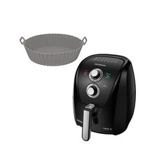 Kit Fritadeira Sem Óleo Air Fryer Mondial 4 Litros AFN-40-BFS 220V+Forma de Silicone Para Air Fryer Mimo Style Grey SN22419G