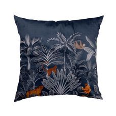Capa de Almofada Velvet Estampa Selva – 45x45cm