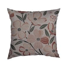 Capa de Almofada em Linho Estampa Sakura – 45x45 cm