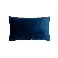Capa de Almofada Premium em Veludo Azul Navy - 28x48cm