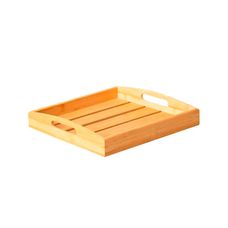 Bandeja Retangular de Bambu C/Alca 30x30x5,8 cm- Paramount